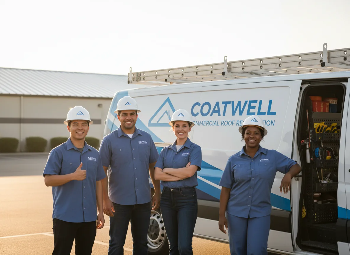 Commercial roof coating company in Cressey, CA